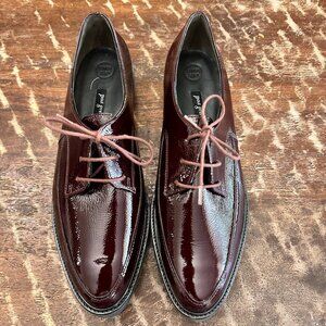 Paul Green Burgundy Patent Leather Loafers